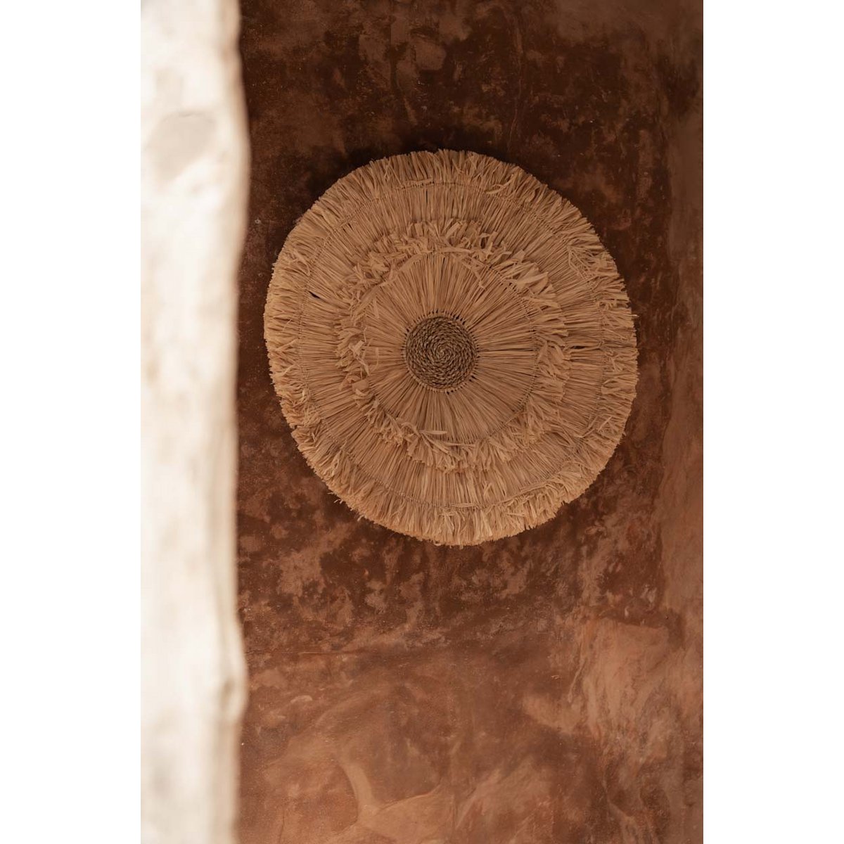 Sisal-Wandkreis 60 cm – runde Wanddeko, natur