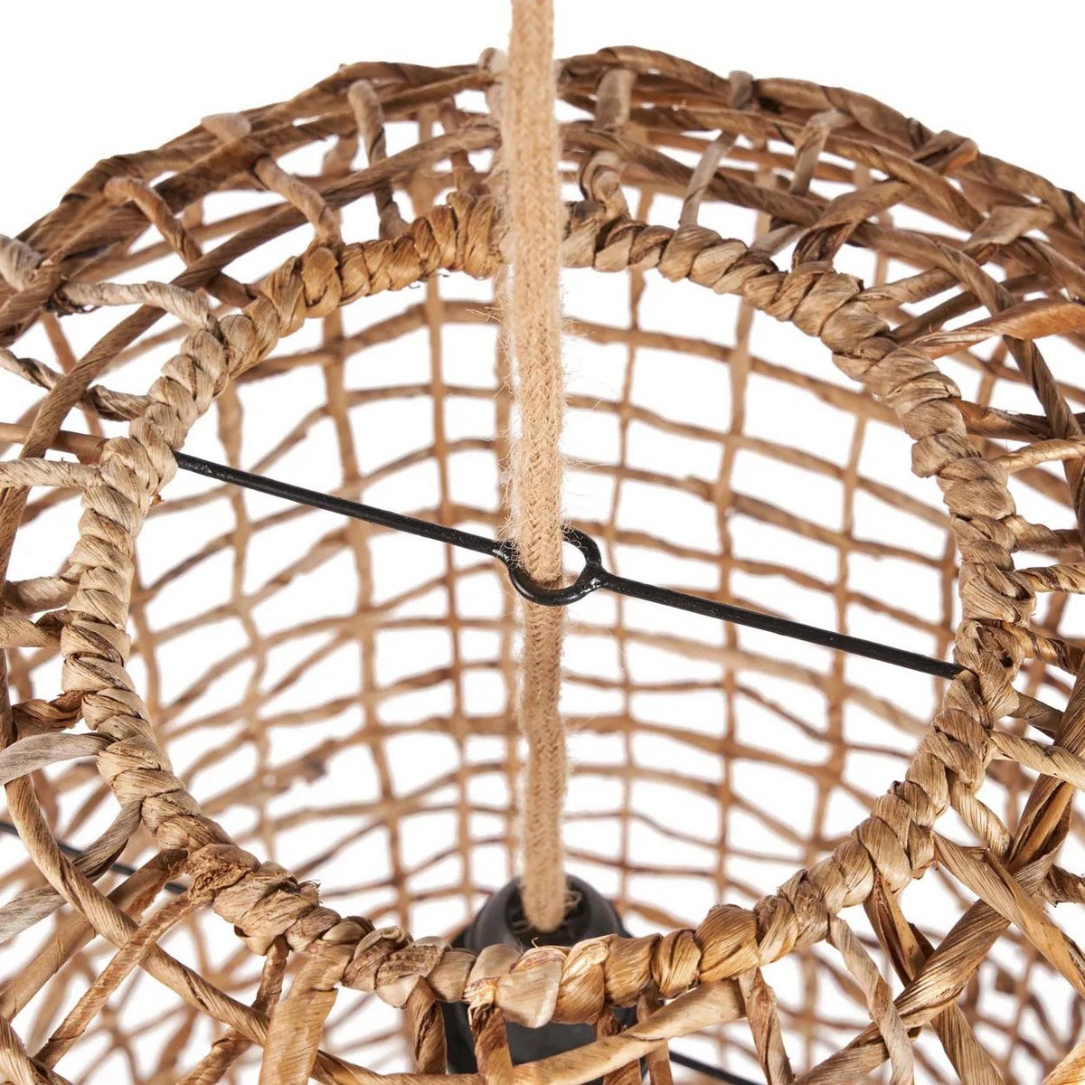 Palm leaf pendant light 40 × 74 cm – round form, L