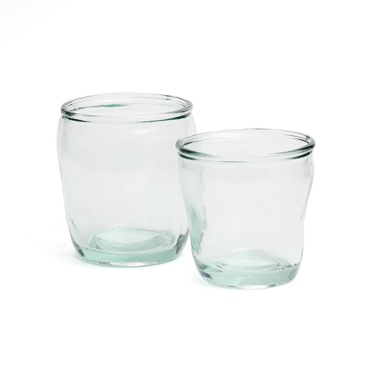 Recycled glass tumbler - Blue - 9 cm
