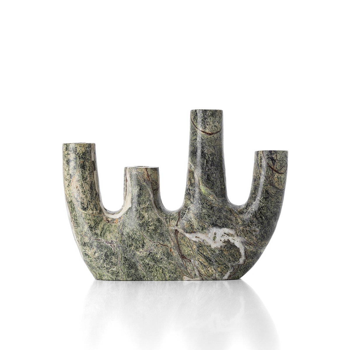 Marble vase, green veined - 30 cm