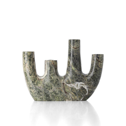 Marble vase, green veined - 30 cm