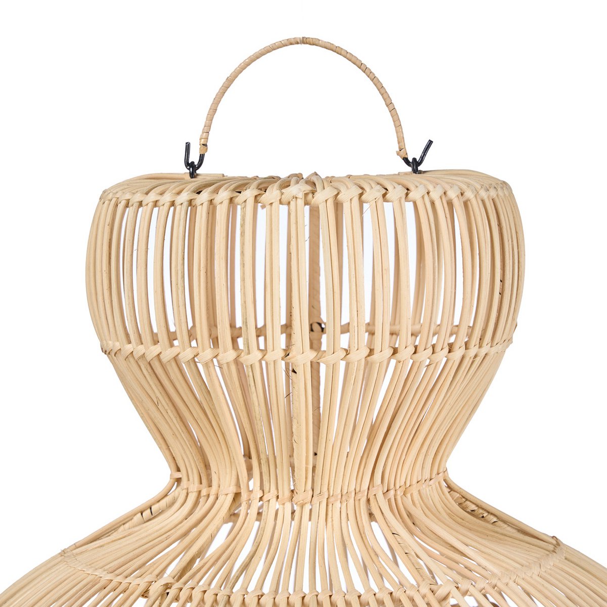 Rattan-Pendelleuchte, 84 cm – natürlicher Matchabesen