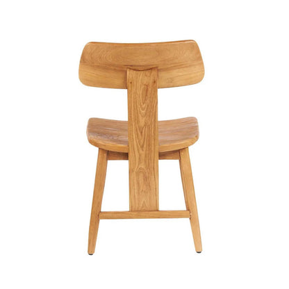 Teak dining chair, natural – T-back