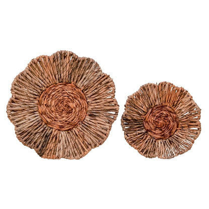 Banana fibre wall basket Melaya M – flower shape