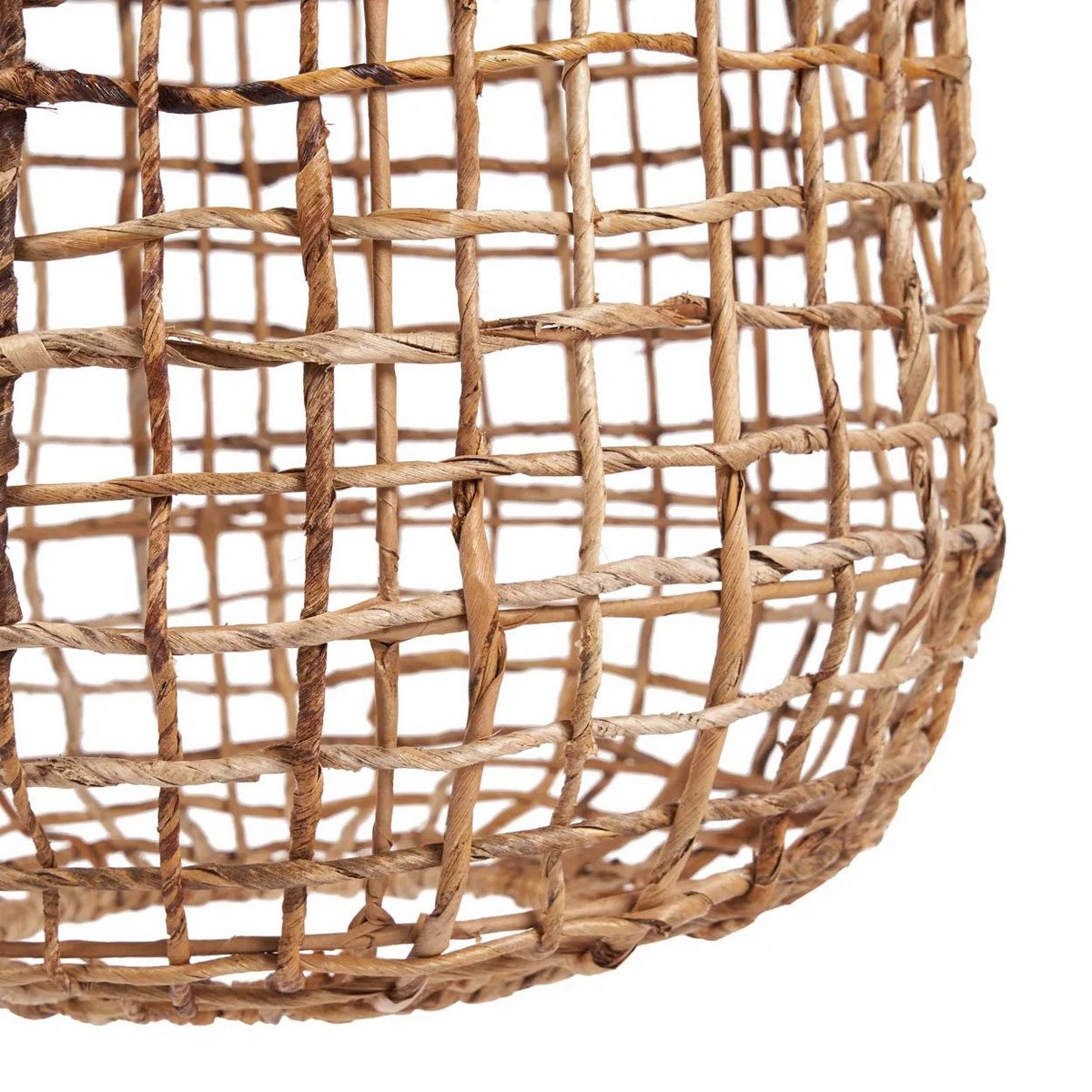 Palm leaf pendant light 40 × 74 cm – round form, L