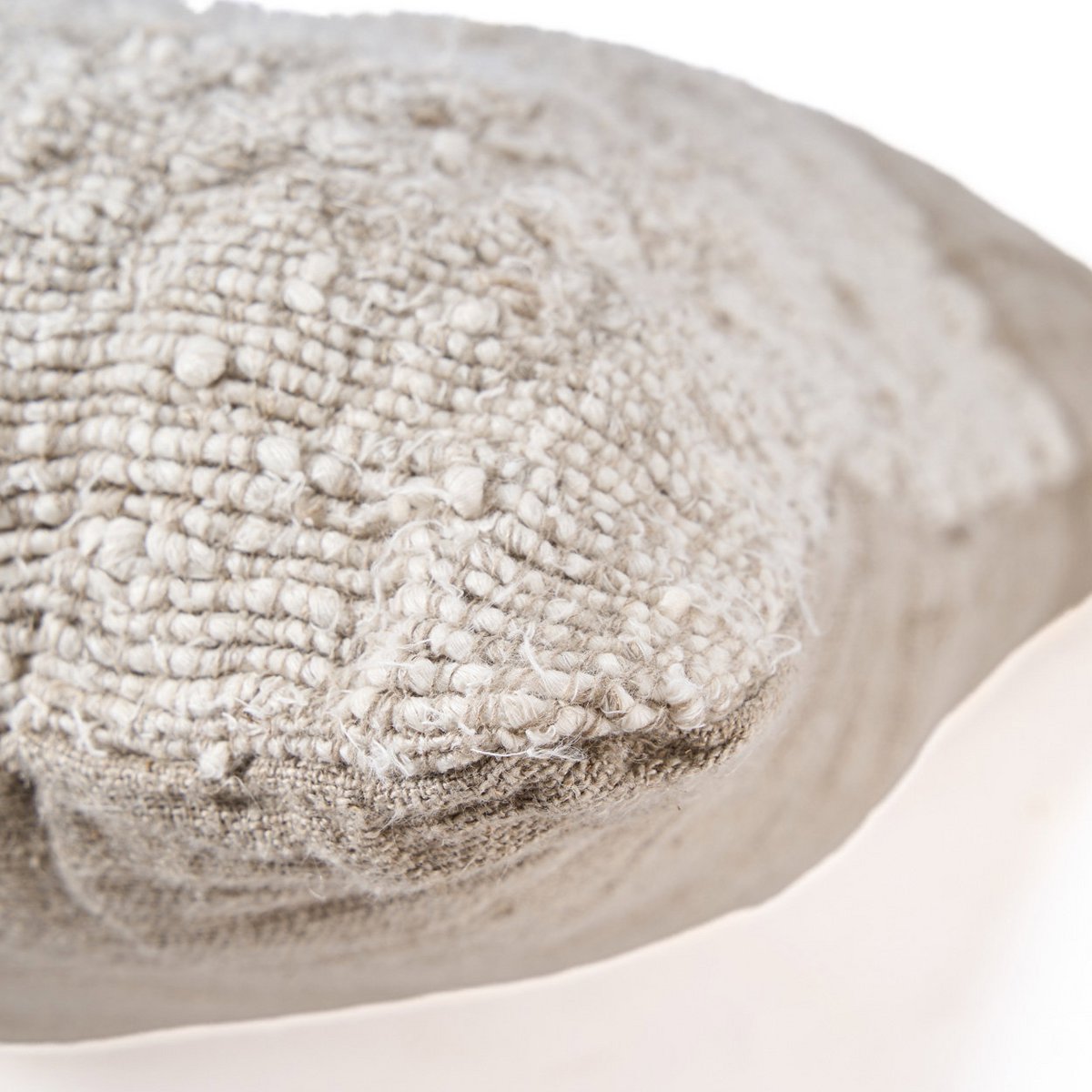 Linen cushion cover, natural - 50×50 cm