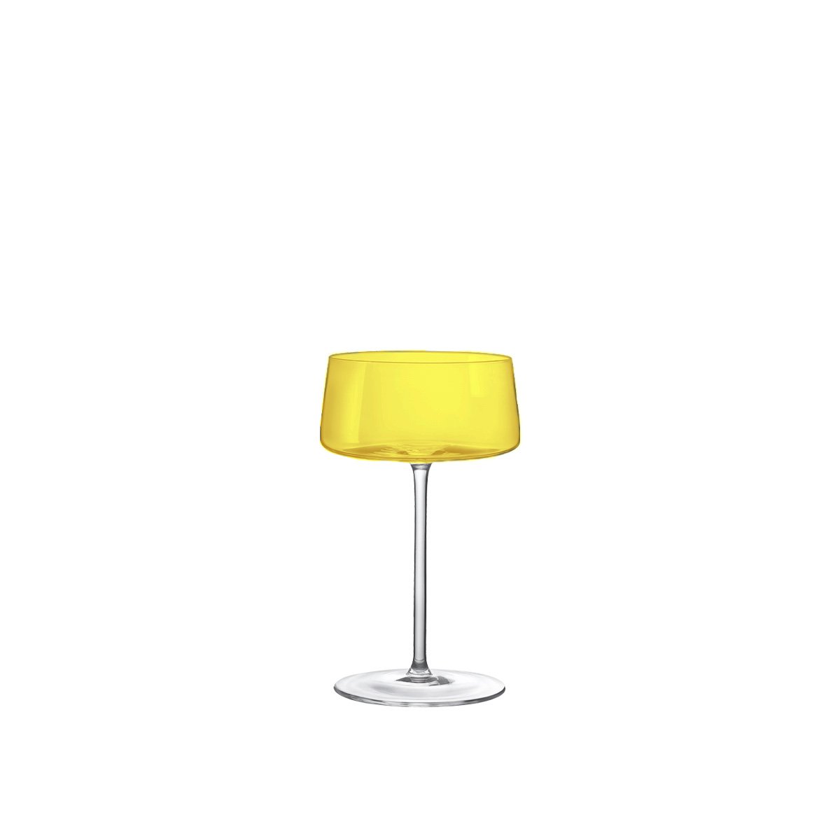 Multifarvede champagneglas 230 ml – sæt med 6