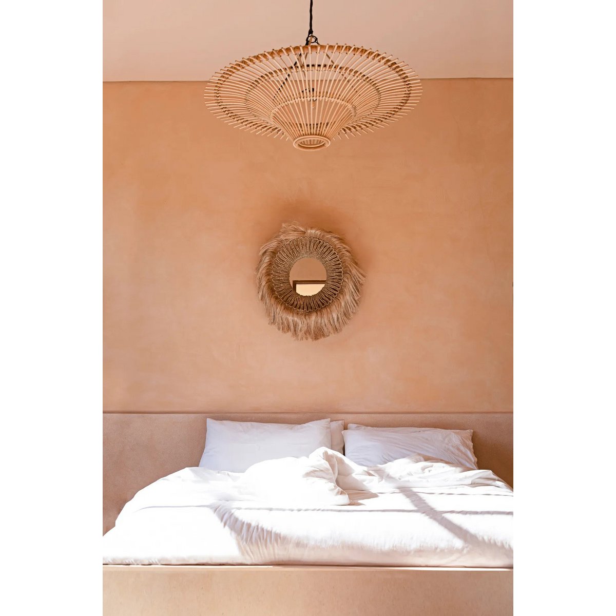 Rattan pendant shade 60×40 cm – Sky Natural L