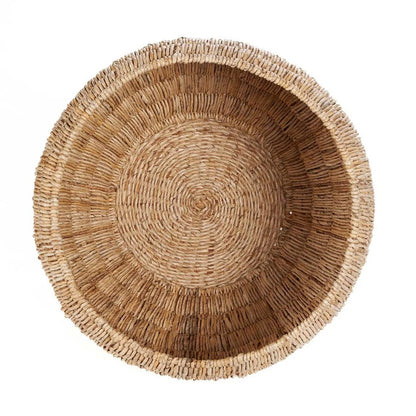 Palm leaf basket, round - 58 cm