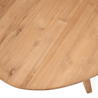 Teak dining table, oval, 225 cm - handmade