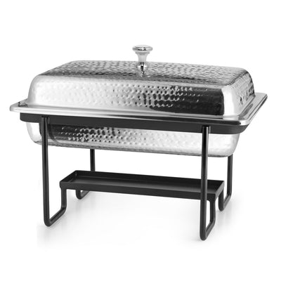 Steel chafing dish, hammered, 40cm - 4L