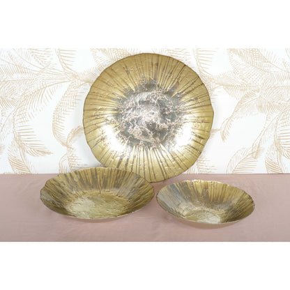 Dekorative Schale aus Goldglas, 40 cm