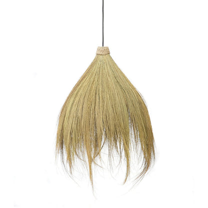 Grass fibre pendant shade 28 cm – Rayung Hut, medium