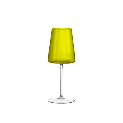Wine glasses, coloured - set of 6, 400 ml