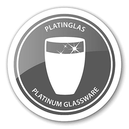 Krystalglasvase Gabi med platin kant - 19 cm