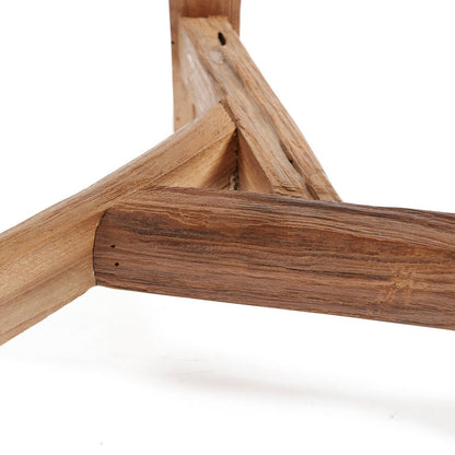 Wood stool, 37 × 33 cm - Natural (M)