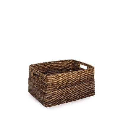 Magasinholder i rattan, mellem – naturlig brun