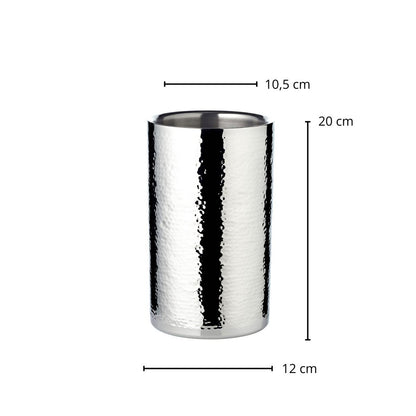 Flaskekøler Nebraska H 20 cm, Ø 12 cm - dobbeltvægget, hamret
