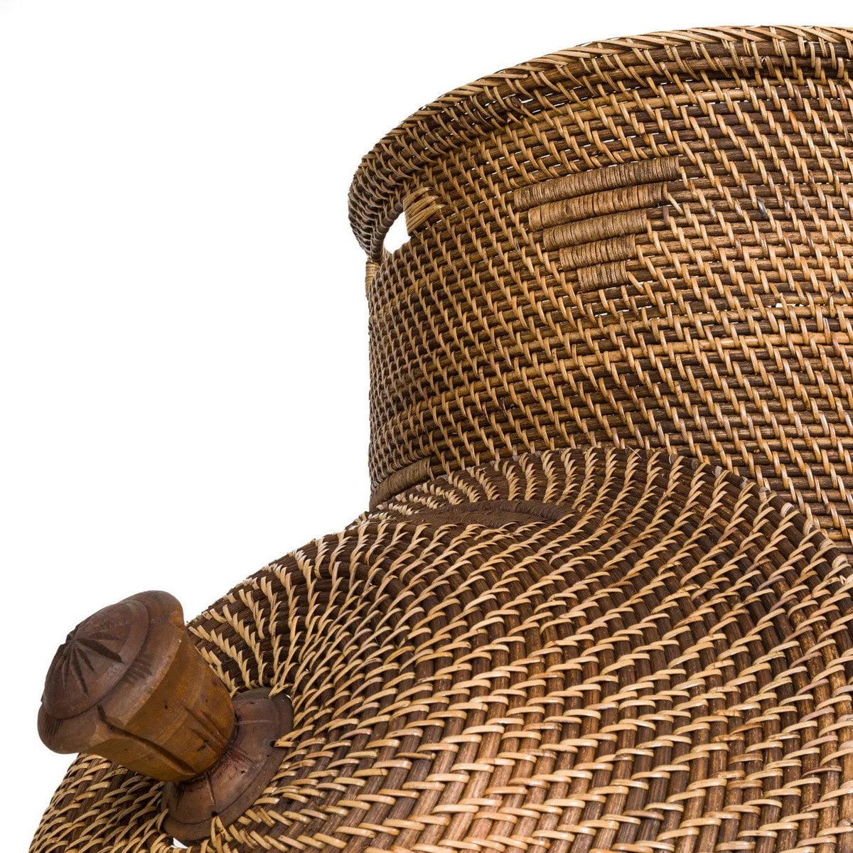 Rattan laundry basket 50 × 90 cm XL - natural brown