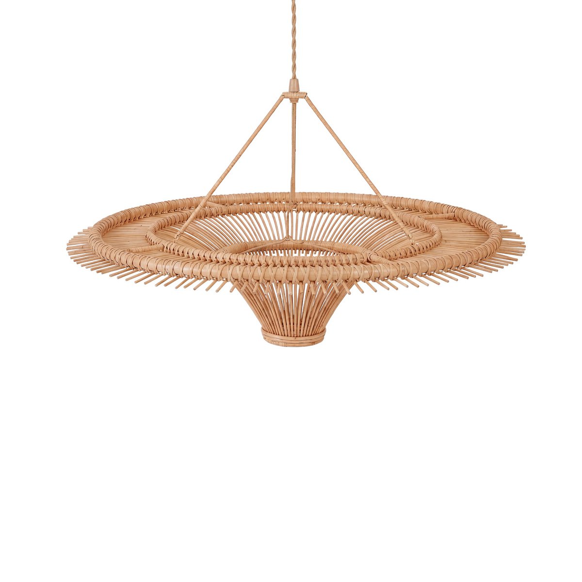 Rattan pendant shade 60×40 cm – Sky Natural L