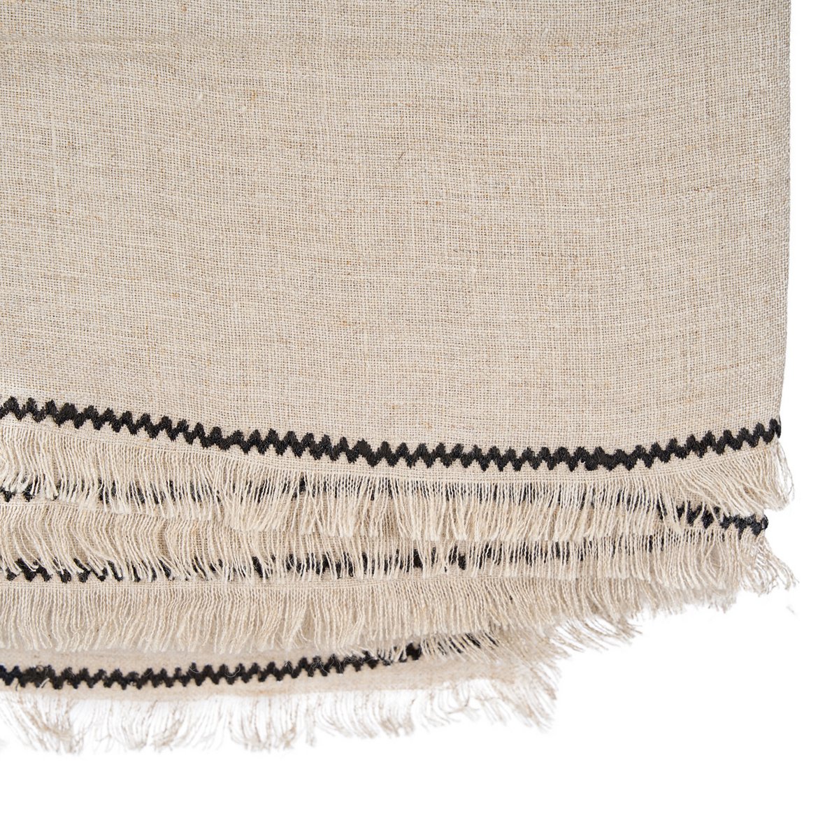 Linen tablecloth 150×300 cm - natural black