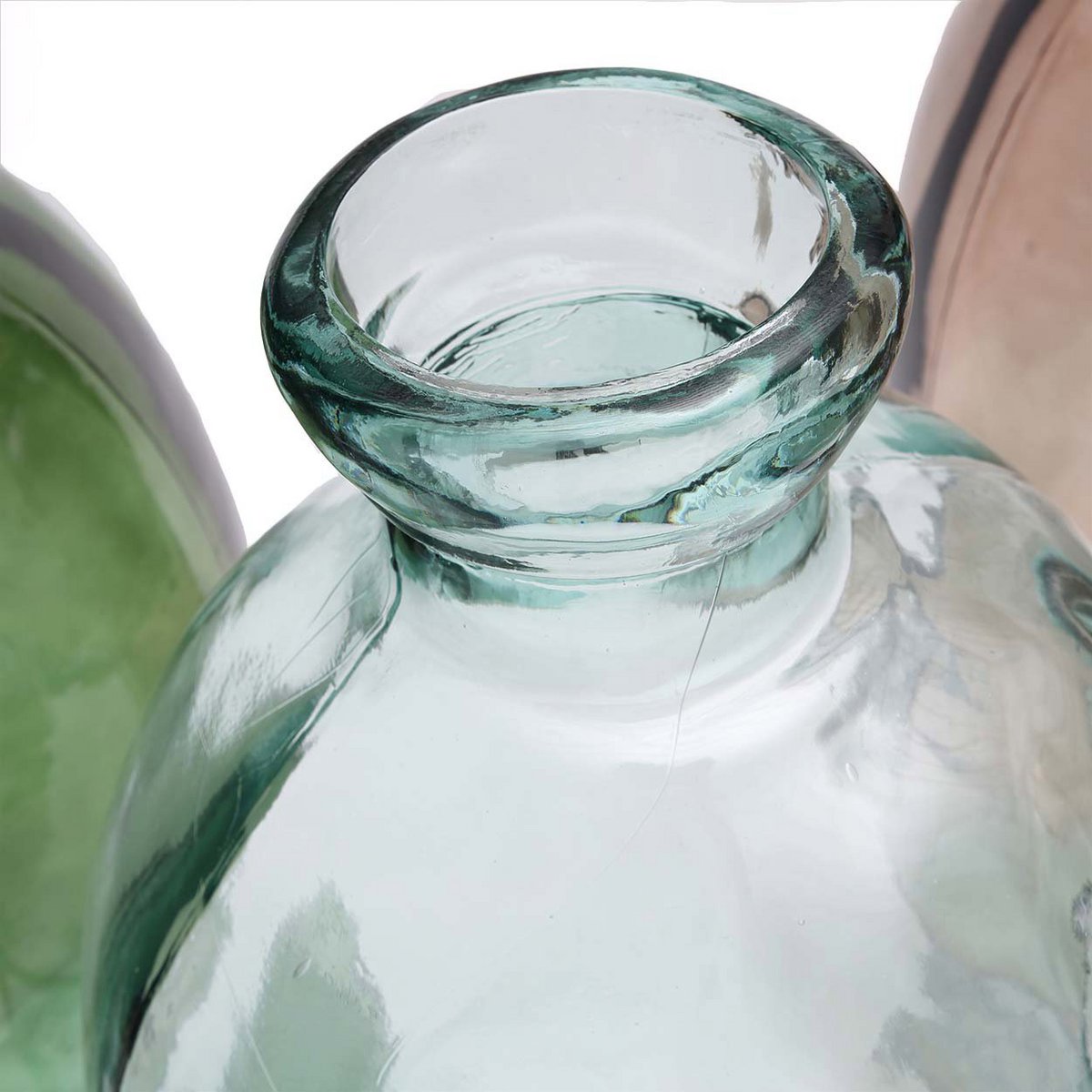 Jinsuo Vase aus recyceltem Glas, groß - Blau