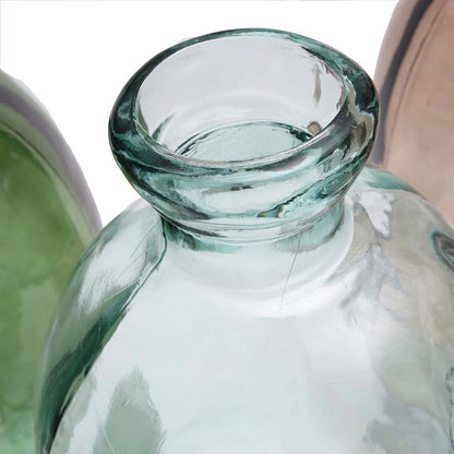 Jinsuo Vase aus recyceltem Glas, groß - Blau