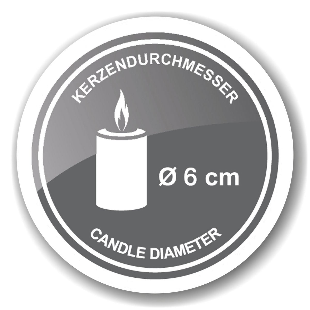 Stainless steel advent wreath Rio, 26 cm
