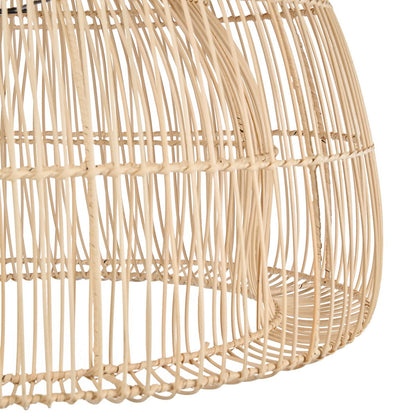 Rattan-Pendelleuchte, 84 cm – natürlicher Matchabesen
