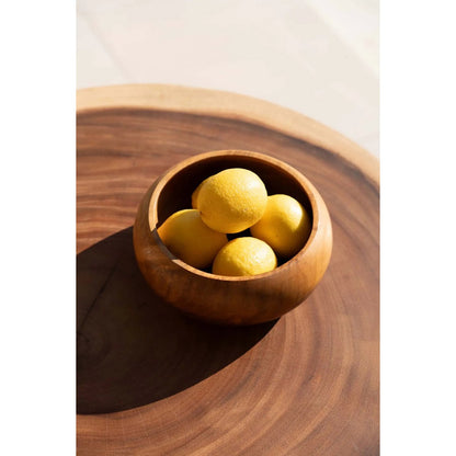 Teak root fruit bowl, 20 cm - organic form