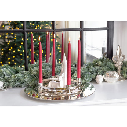 Stainless steel advent wreath La Avia, 40 cm