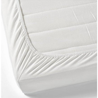 Cotton percale fitted sheet, light grey - 200cm
