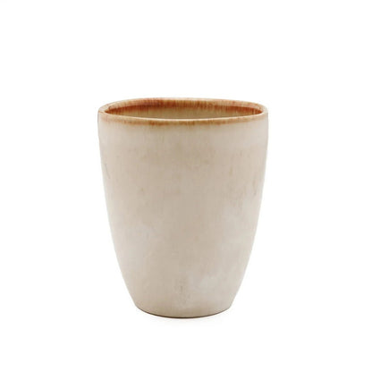 Stoneware handleless cup, medium - Portuguese