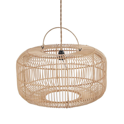 Rattan Arun pendellampe – 55 cm bred, 30 cm høj