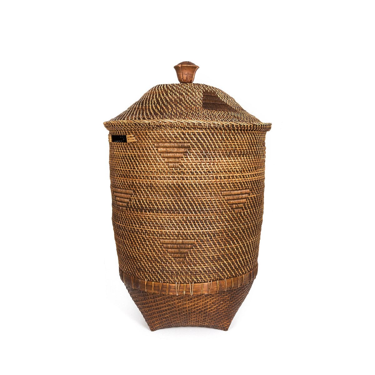 Rattan laundry basket 50 × 90 cm XL - natural brown