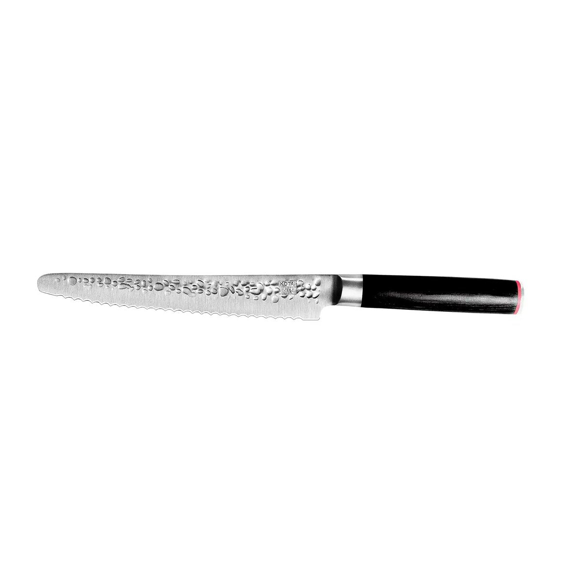 Stainless steel serrated bread knife 200 mm - pakkawood handle