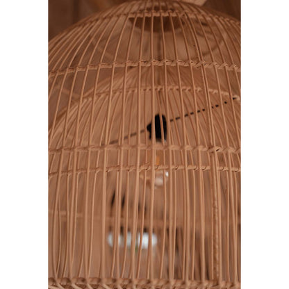 Rattan-Pendelleuchte, 84 cm – natürlicher Matchabesen