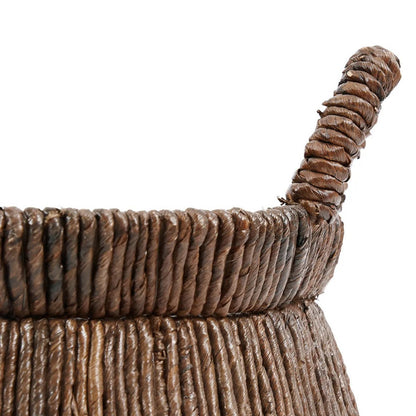 Runder Palmenblattkorb 42 × 26 cm – Natur