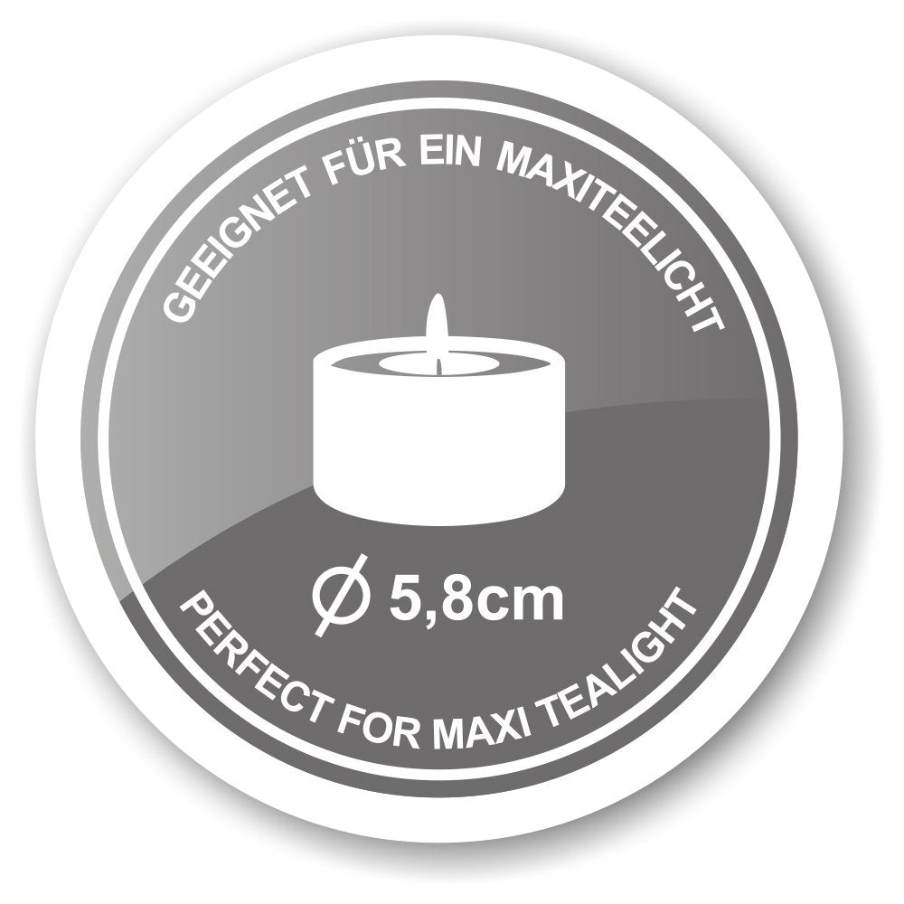 Cornelius reusable candle holder Ø 10 cm H 18 cm - white