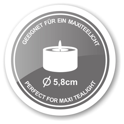 Cornelius reusable candle holder Ø 10 cm H 18 cm - white