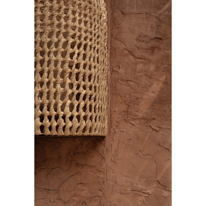 Væglampe i sisal - natur, 40 × 50 cm