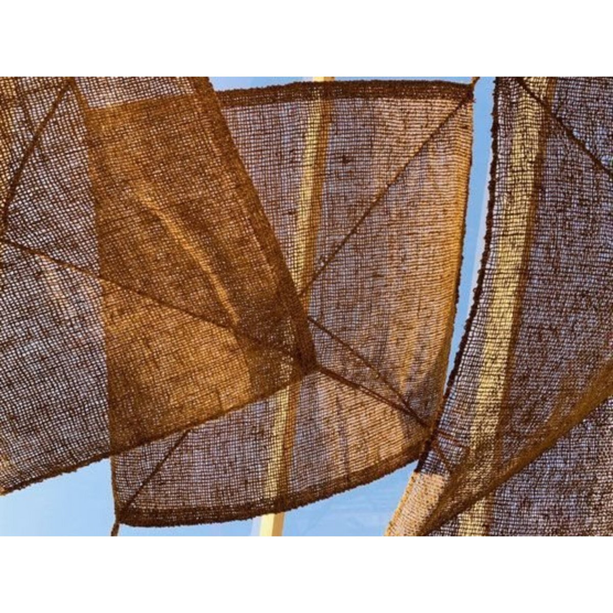 Kokosfiber solskærm 300 × 200 cm – rektangulær