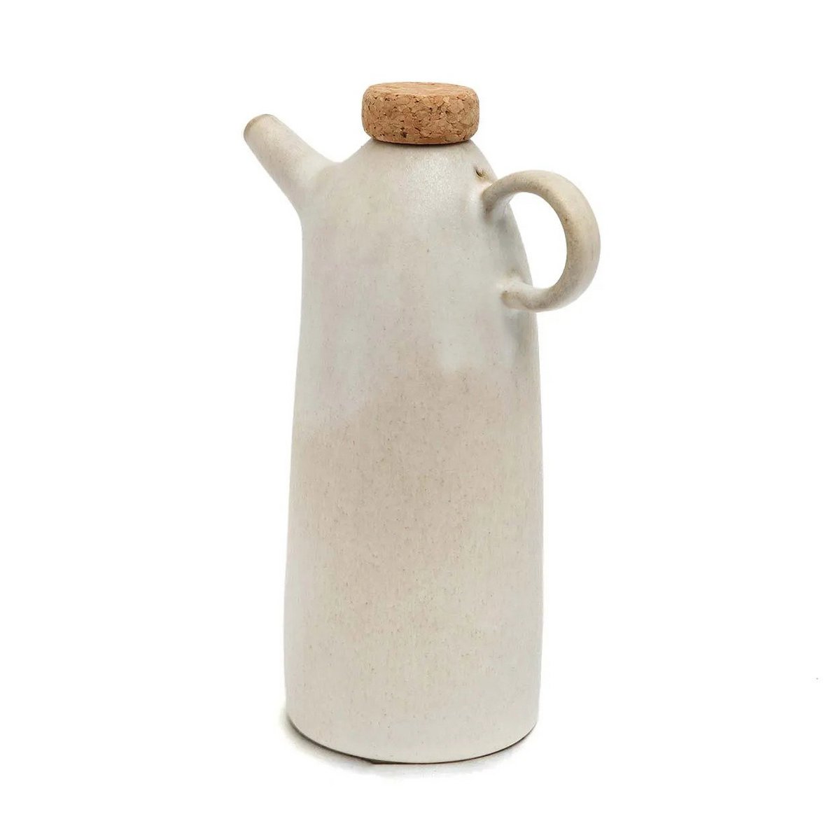 White stoneware olive oil bottle N°78 - Portugal
