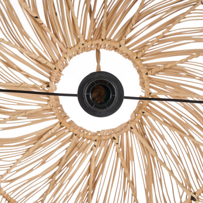 Rattan-Puff-Anhänger, Naturgeflecht – Extragroß