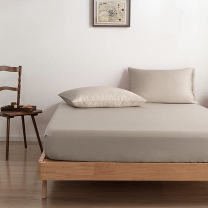 Bamboo bedding set, soft taupe, single - 400TC