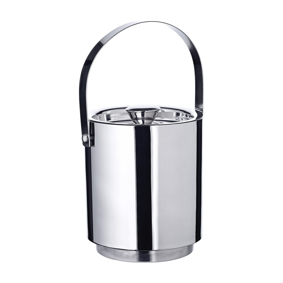 Edelstahl-Eiseimer, 15 cm mit Deckel, Sieb & Zange – 8 Stunden isoliert