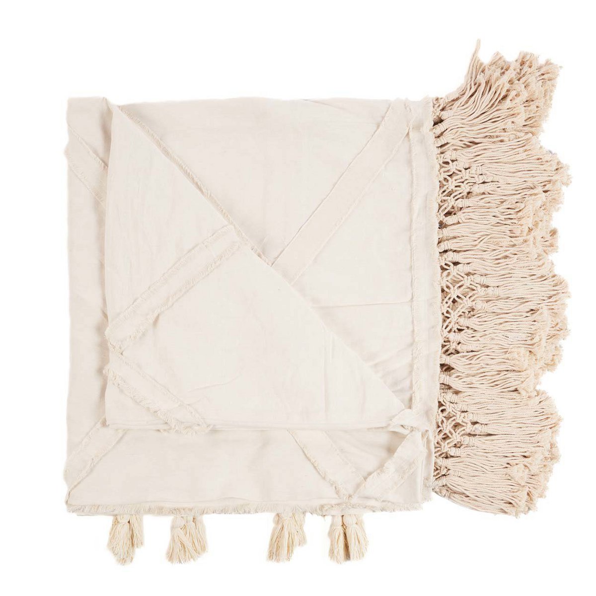 Sengekast i bomuld 300×240 – naturlig, holdbar