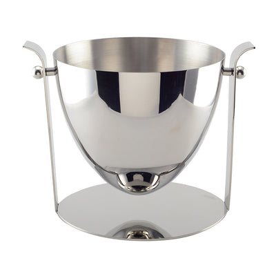 Metal champagne bucket, 26.5 × 20 × 21 cm - silver