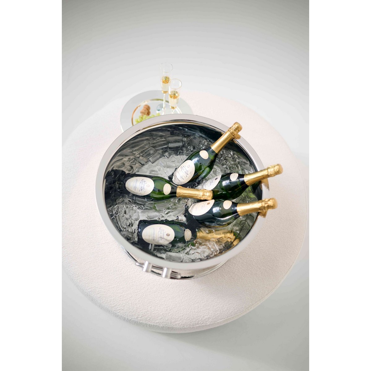 Champagnekøler Michigan i rustfrit stål - Ø 53 cm, H 24 cm