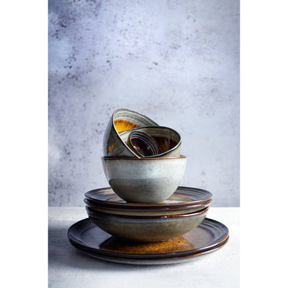 Stoneware cereal bowl, mixed colours – S
